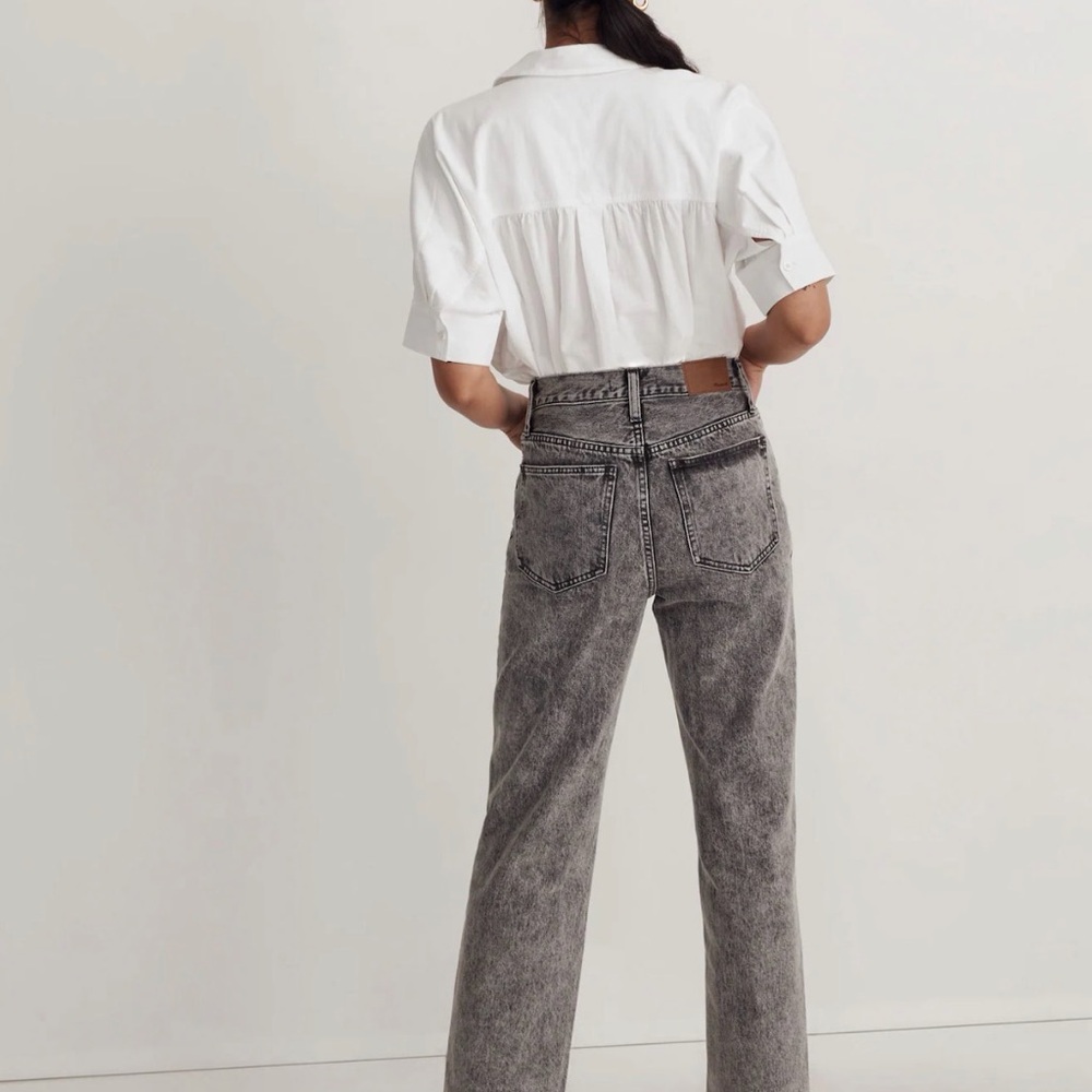 Madewell The Perfect Vintage Straight Jean Black Wash NWT - Picture 2 of 7